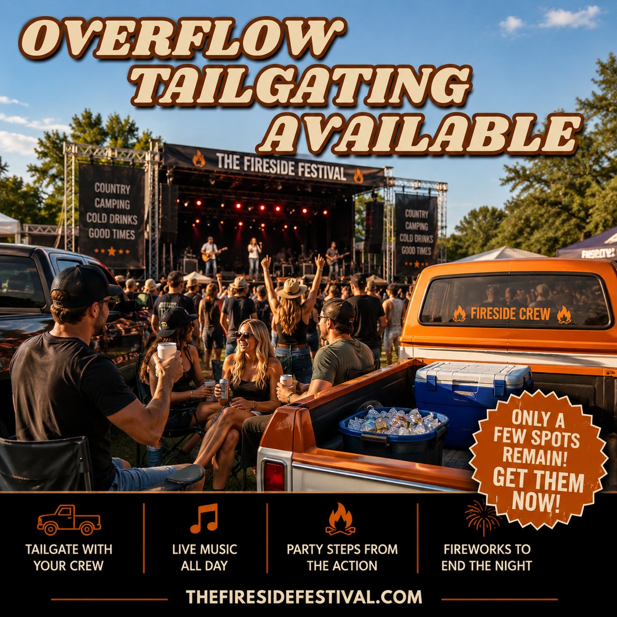 Tailgating Experience is available!